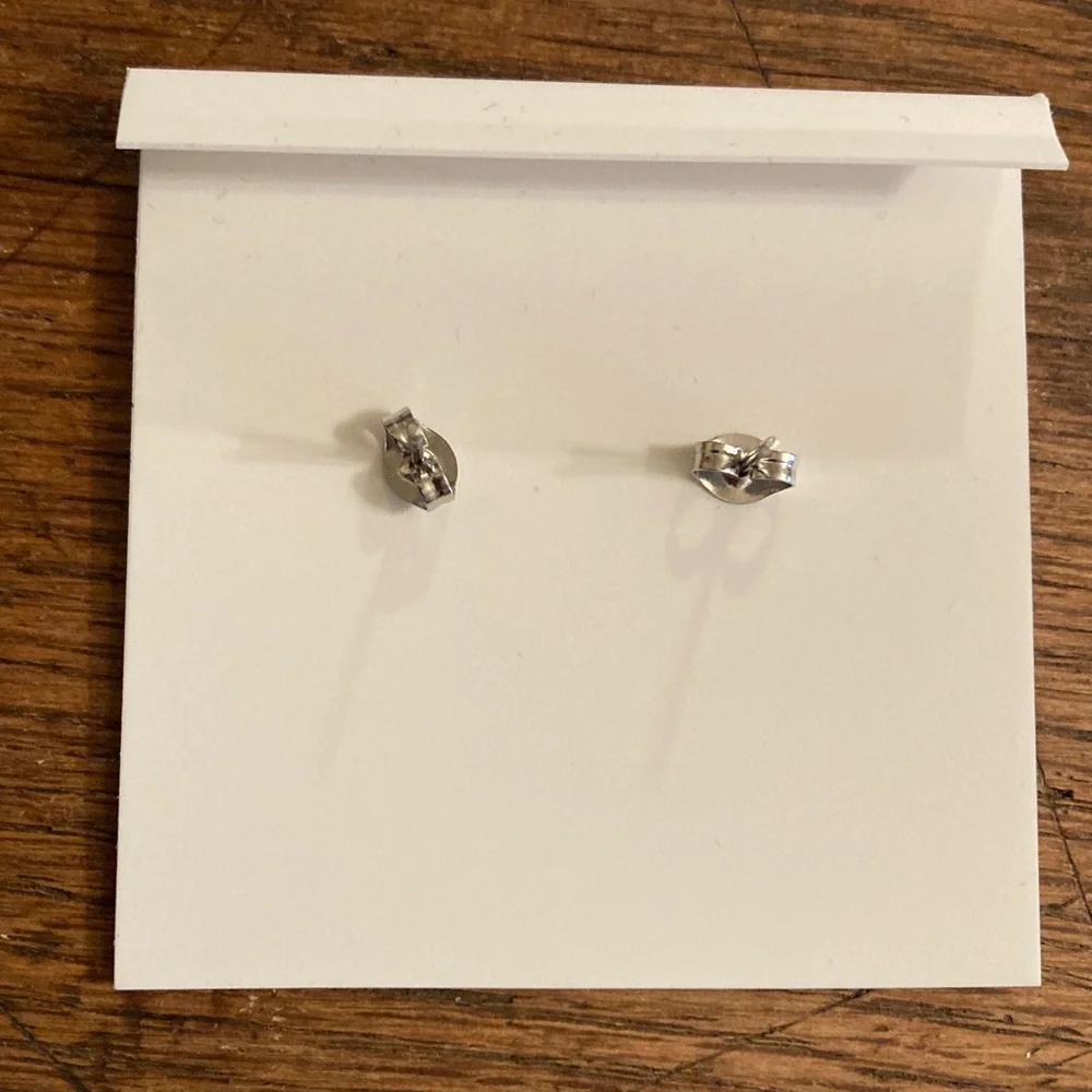 Tory Burch Large Logo Stud Earrings NWT